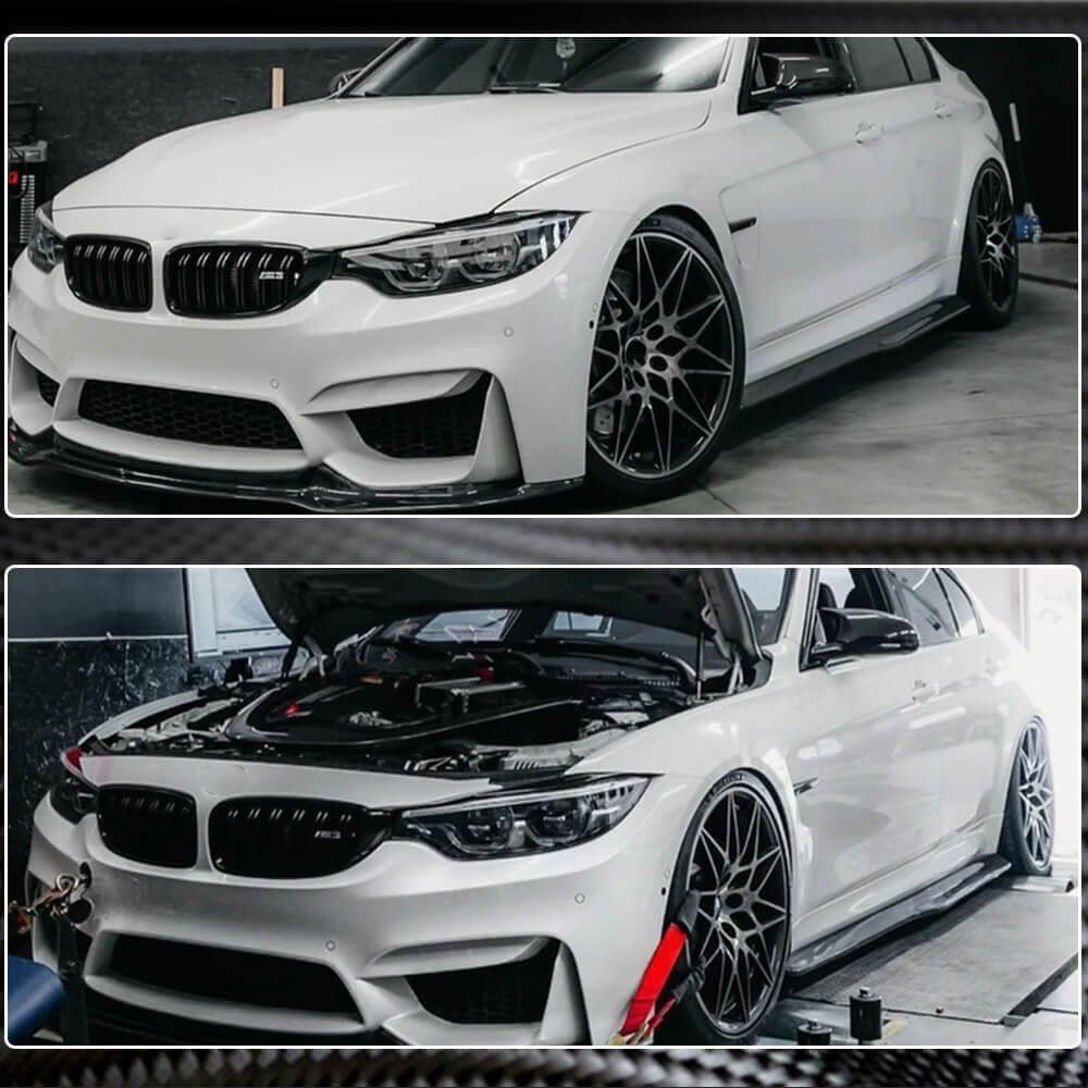 Side Skirts Carbon Fiber V2 (for F80) for BMW 3 series F-30/31/34 2012-2019 - image 4