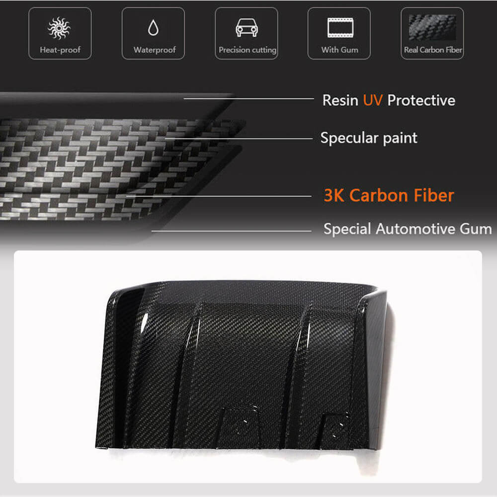 Rear bumper diffuser V1 (2021-2023, Carbon) for Subaru BRZ 2021- - image 4