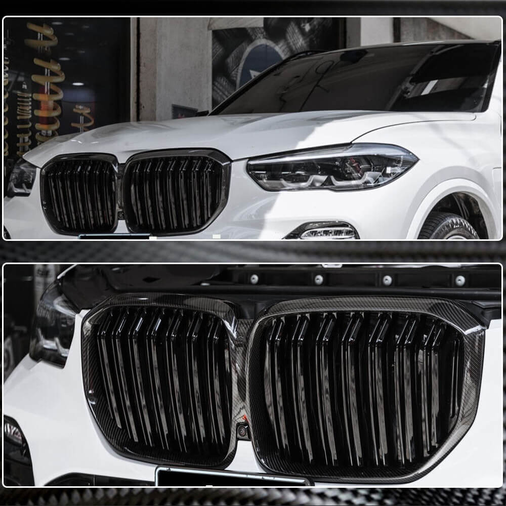 Grilles M-Look V2 (2018-2022, Carbon) for BMW X5 G05 2019–2026 - image 4
