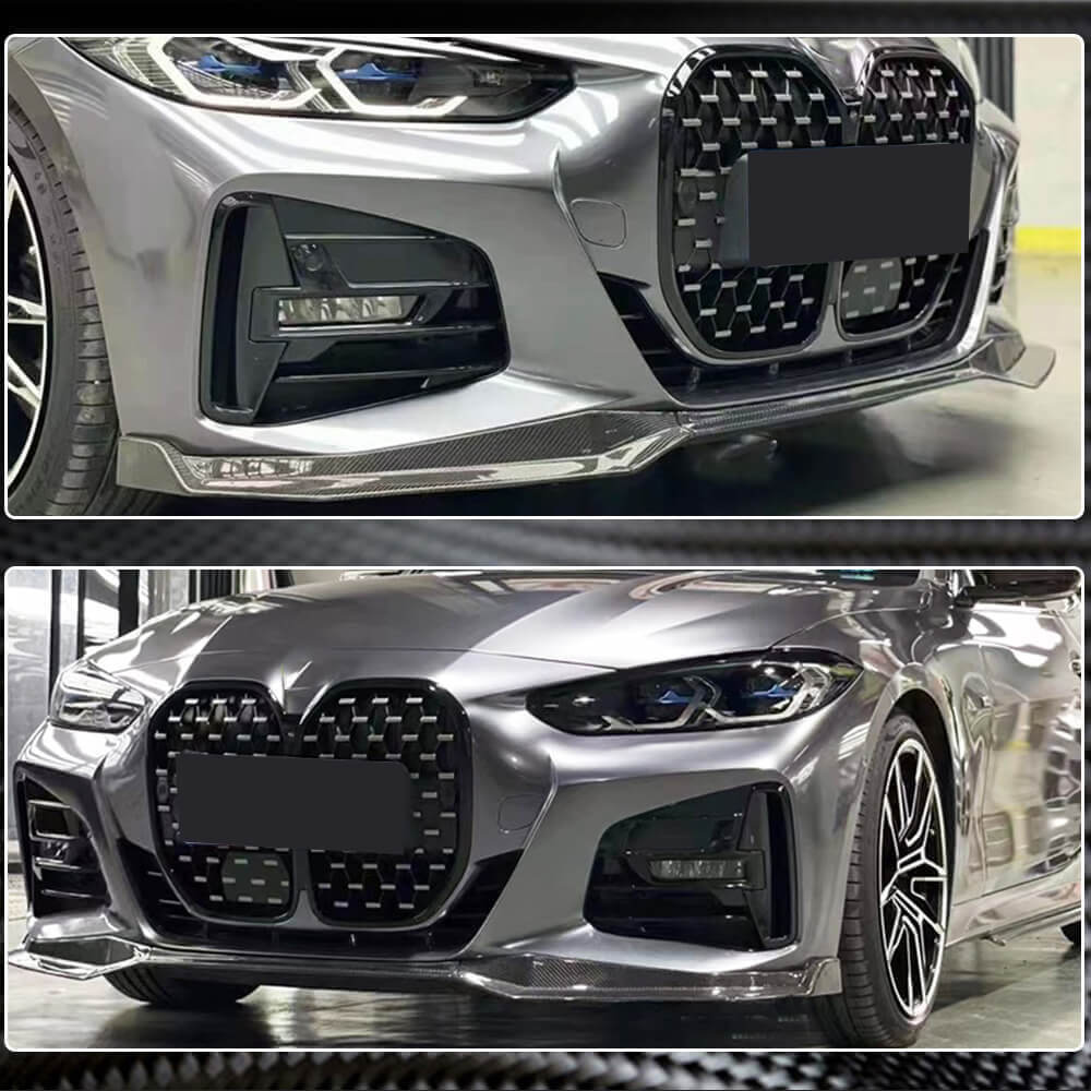 Front Bumper Lip Carbon Fiber V1 (M-Sport) for BMW 4 series G22/23/26 2020- - image 4