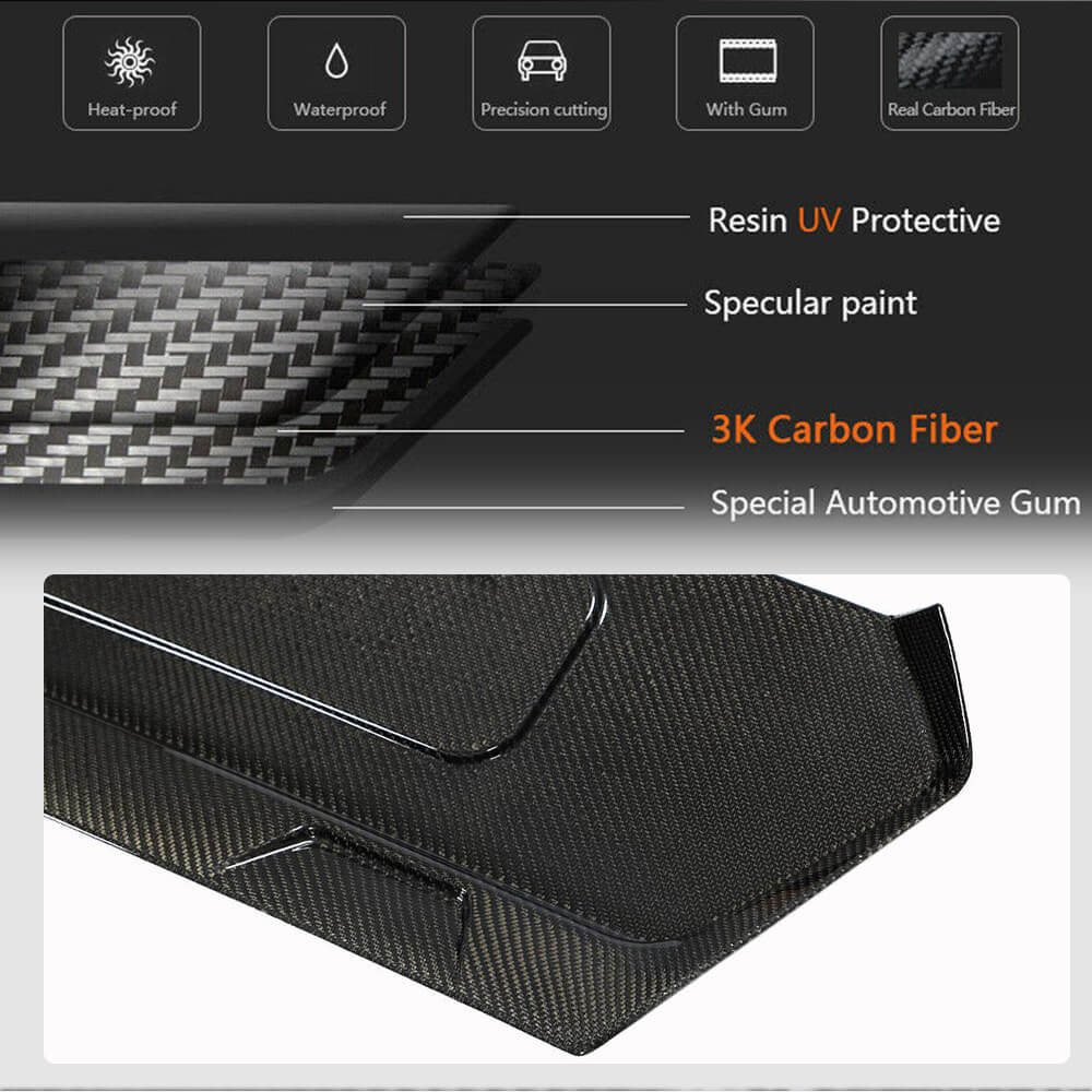 Cover on the trunk lid Carbon (2019-2022, Carbon) for Chevrolet Corvette C8 2019- - image 4