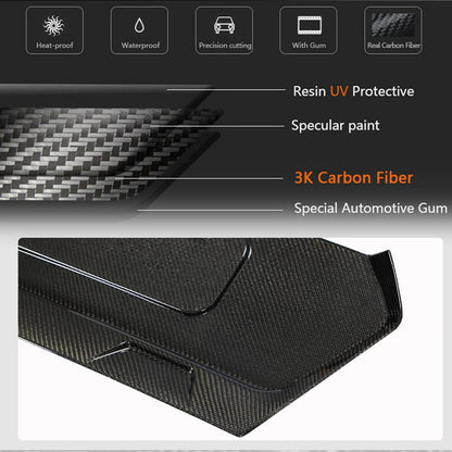 Cover on the trunk lid Carbon (2019-2022, Carbon) for Chevrolet Corvette C8 2019- - image 4