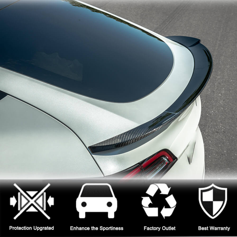 Rear Trunk Spoiler Carbon Fiber V3 (2020-2023) for Tesla Model Y - image 4
