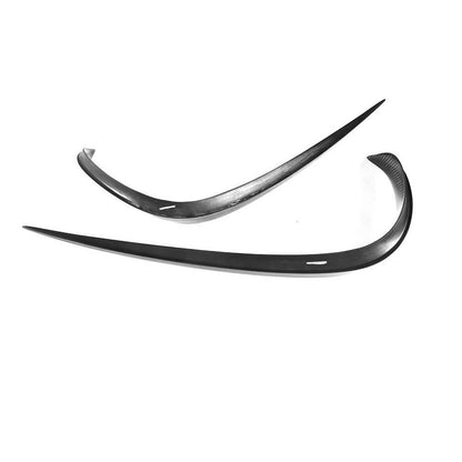 Covers on the front bumper V2 (for E43 AMG 2016-2019, Carbon) for Mercedes E-class W213 2016-2023 - image 4