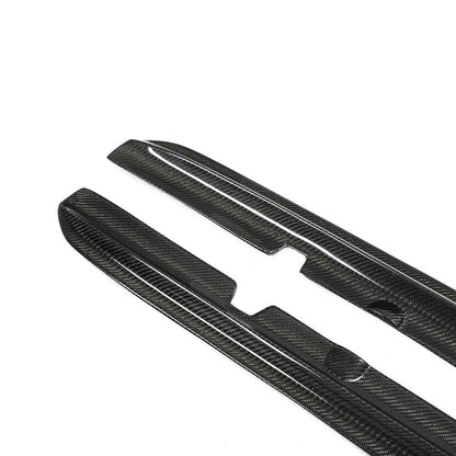 Side Skirts V4 (for C43/C63 AMG 2015-2019, Carbon) for Mercedes C-сlass W205 2014-2021 - image 4
