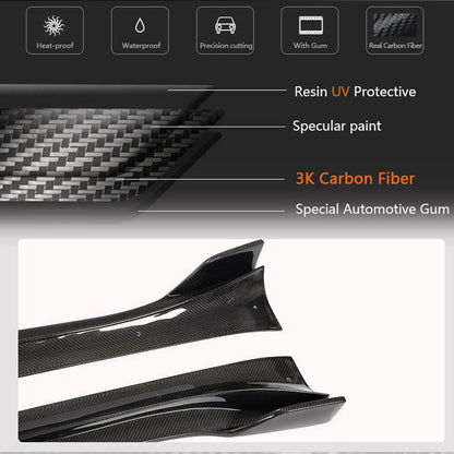 Side Skirt Covers V1 (2020-2025, Carbon) for Tesla Model Y 2020- - image 4
