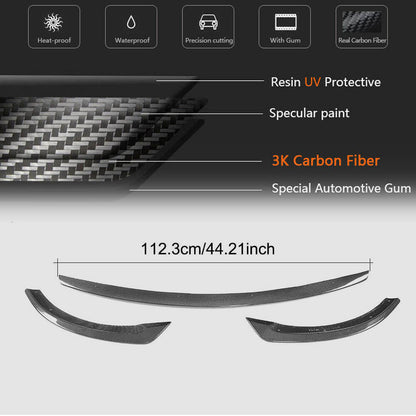Front Bumper Lip V2 for AMG-Line / E43 AMG 2016-2019, Carbon for Mercedes E-сlass W213 2016-2023 - image 4