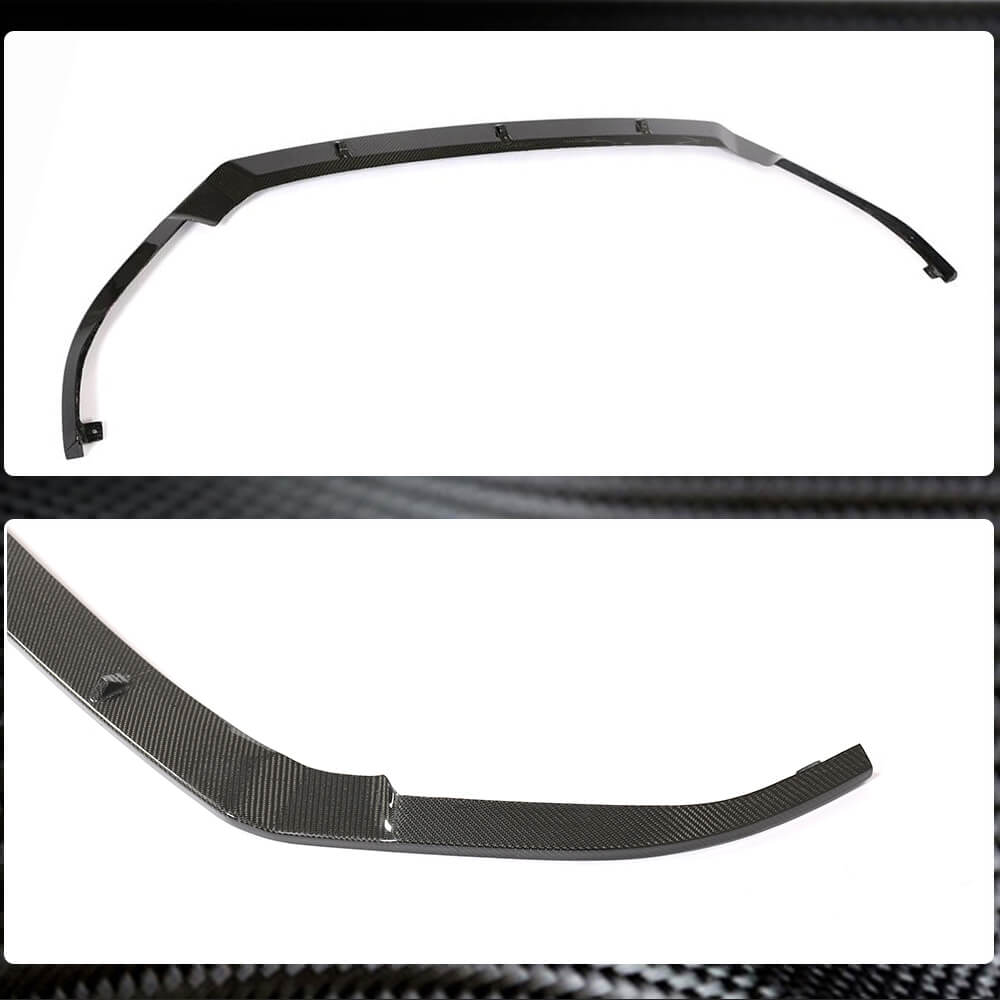 Lip V1 front bumper cover (for R/R-Line 2017-2020, Carbon) for Volkswagen Golf 7/E-Golf - image 4