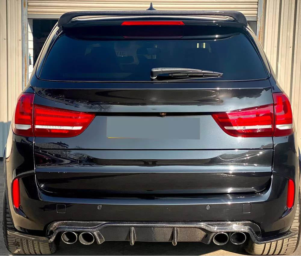 Rear Bumper Diffuser Carbon Fiber V1 (for F85) for BMW X5 F-15 2013-2018 - image 4