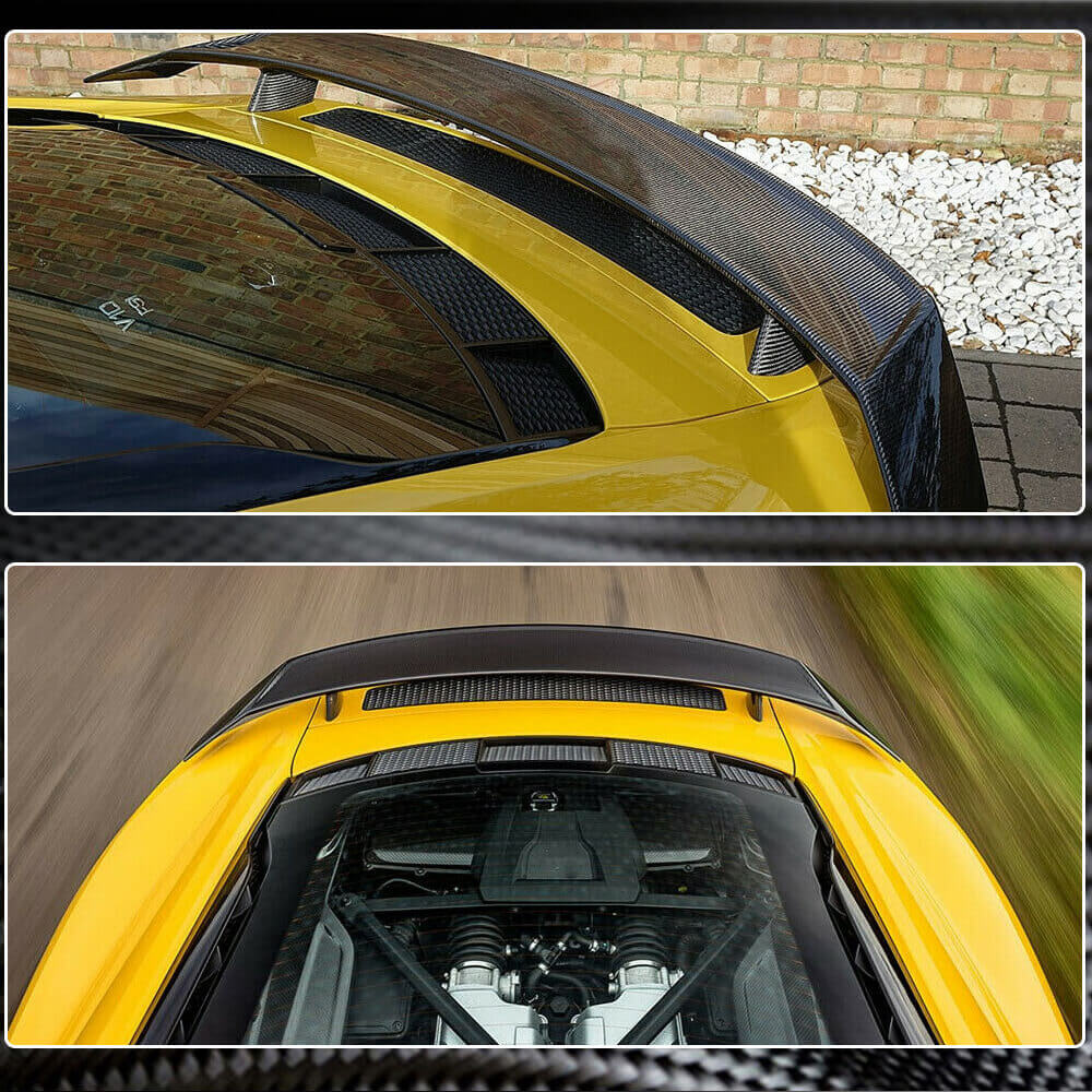 Rear Trunk Spoiler Carbon Fiber for Audi R8 2015- - image 4
