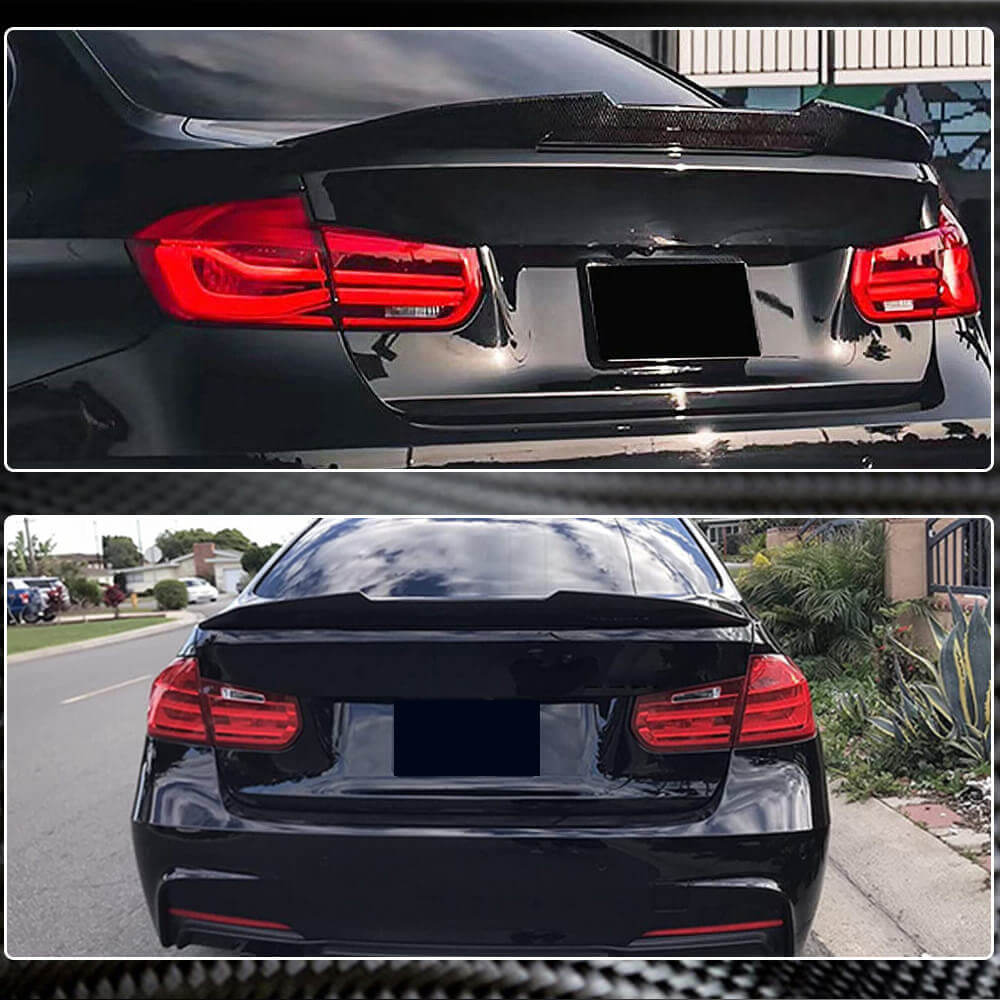 Rear Trunk Spoiler Carbon Fiber V2 (SD) for BMW 3 series F-30/31/34 2012-2019 - image 4