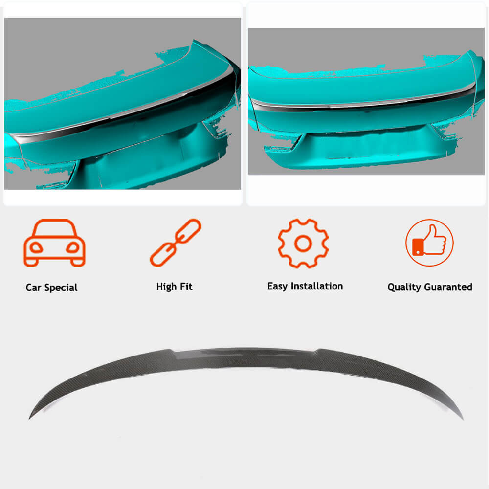 Trunk Lid Spoiler Carbon V8 (for F36) for BMW 4 Series F32/F33/F36 2012-2020 - image 4