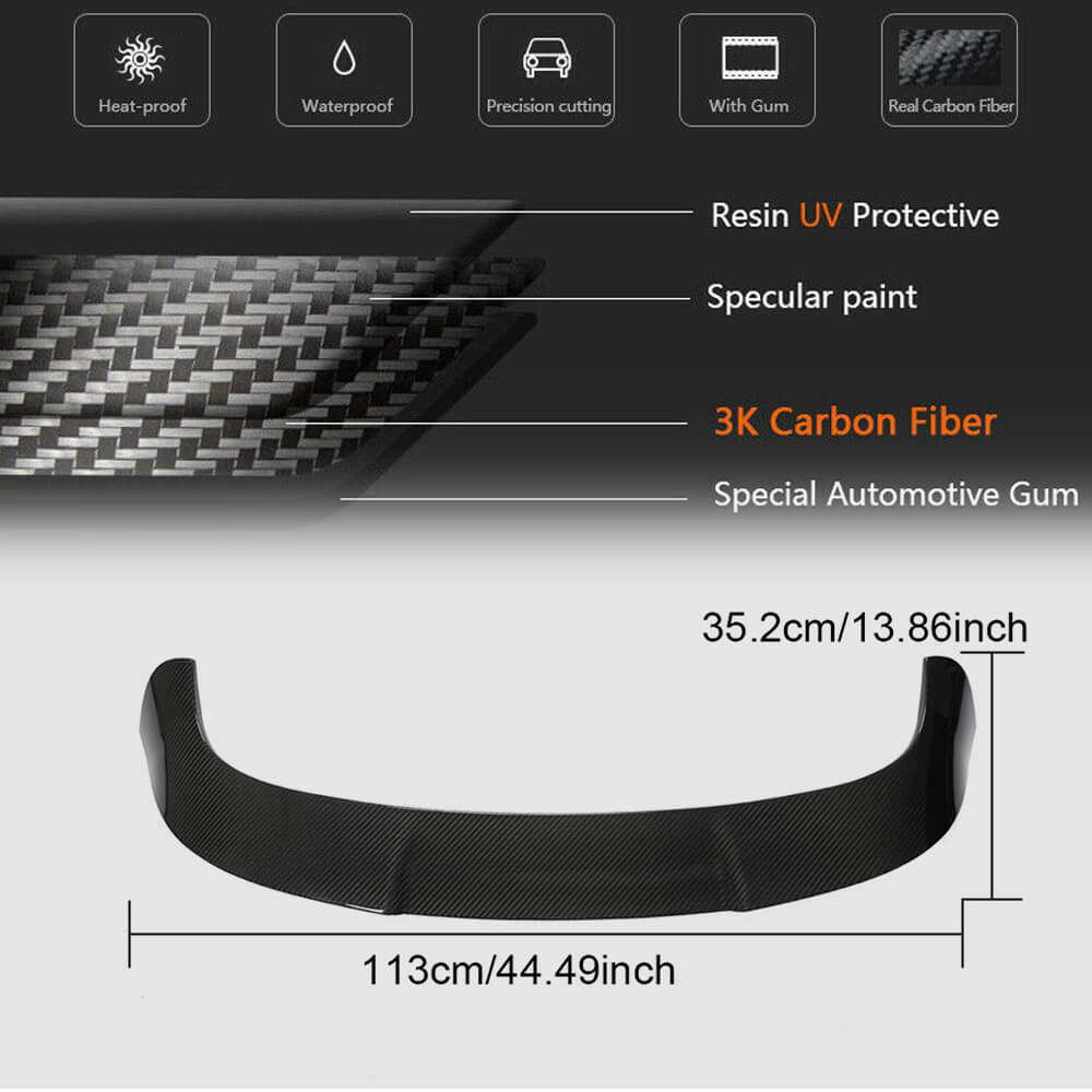 Spoiler (for RS4 SW 2020+, Carbon) for Audi A4 B9 2015-2024 - image 4