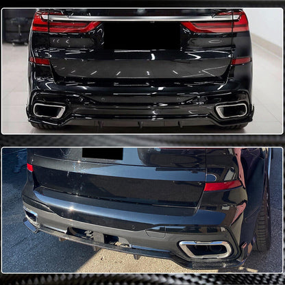 Rear Bumper Diffuser Carbon Fiber V1 (M-Sport) for BMW X7 G07 2019 - image 11
