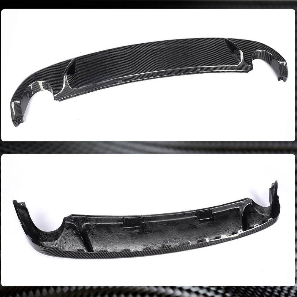 Rear Bumper Diffuser V2 for GTI HB 2010-2013, Carbon for Volkswagen Golf 6 2008-2014 - image 4