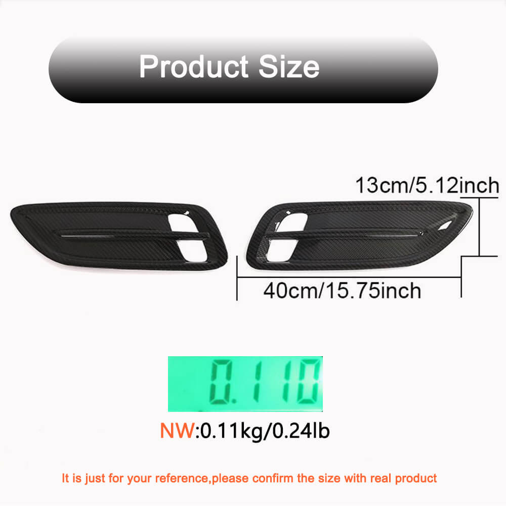 Covers on the hood (Carbon) for Kia Stinger - image 4
