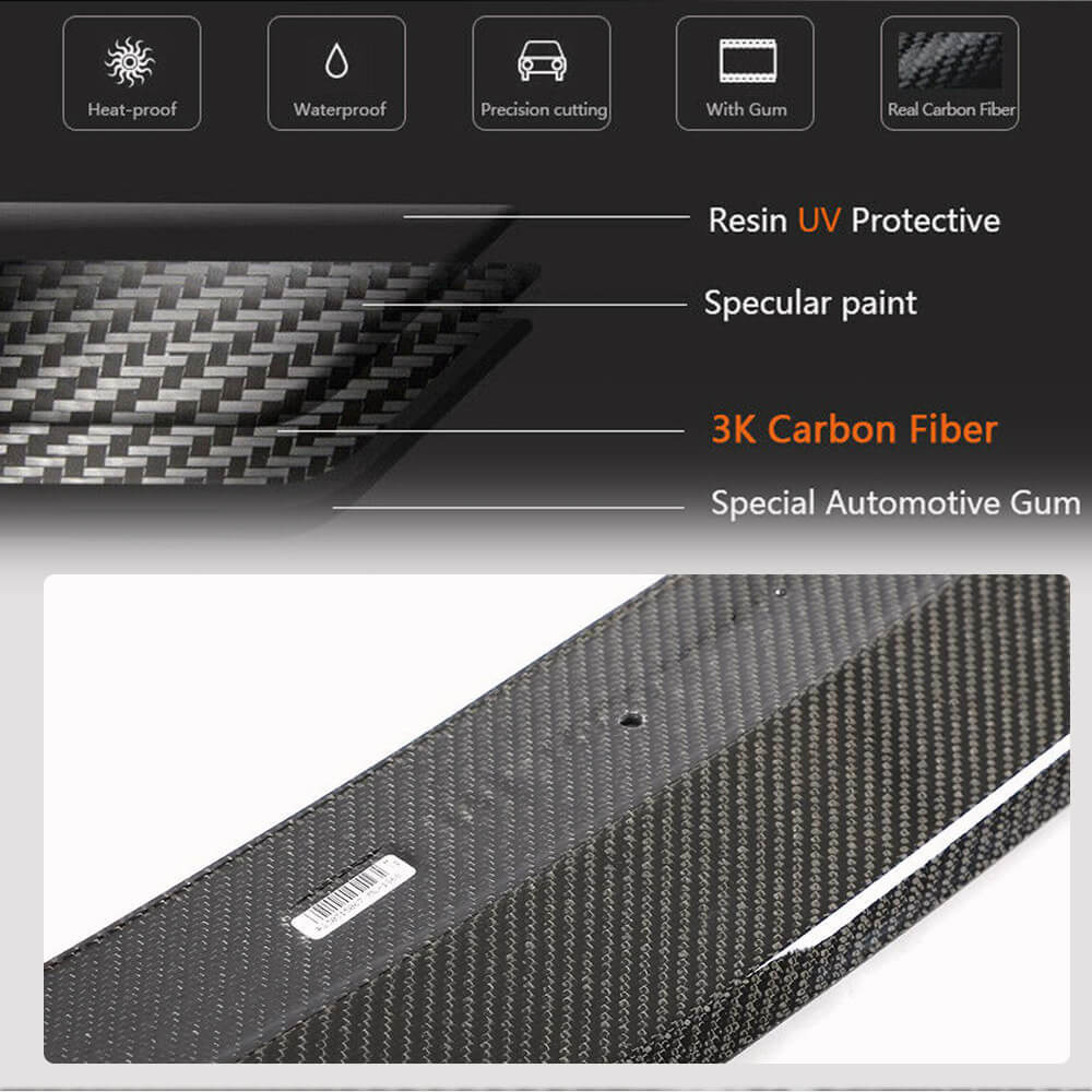 Front Bumper Lip Carbon Fiber V8 (for G26 M-Sport) for BMW 4 series G22/23/26 2020- - image 4
