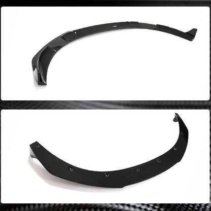 Front Bumper Lip Spoiler (for 2019-2024 Turbo S, Carbon) for Porsche Taycan 2019- - image 4