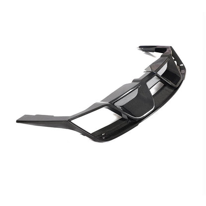 Rear bumper diffuser V2 (2018-2021, Carbon) for Ford Mustang 2015-2023 - image 4