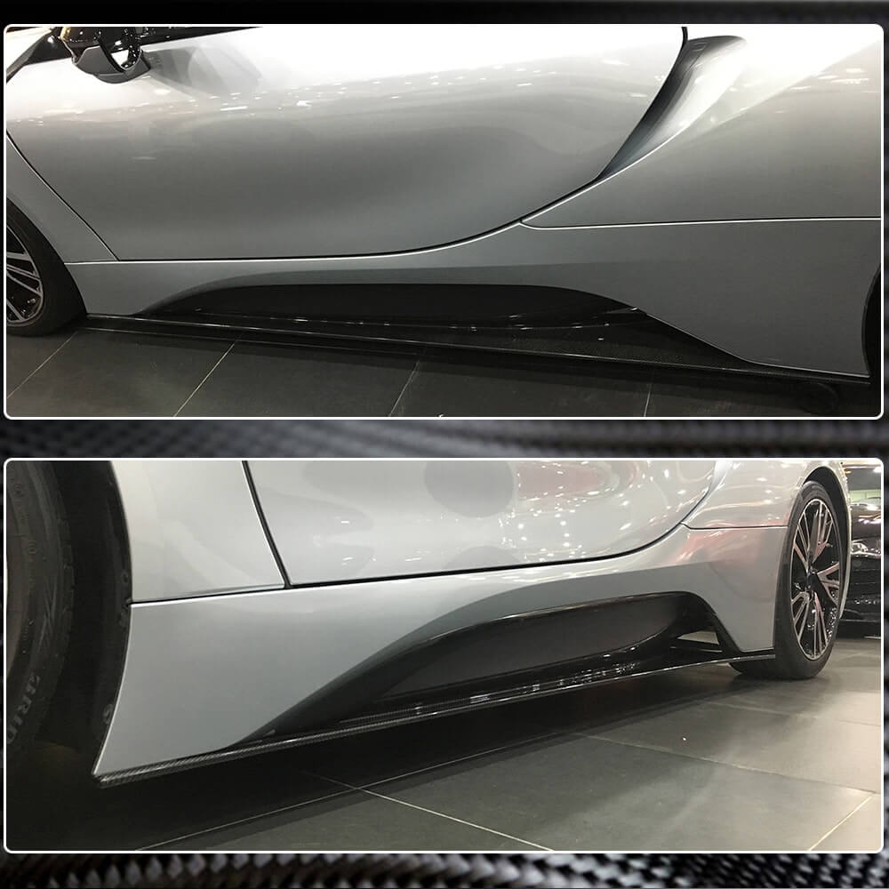Side Skirts Dry Carbon Fiber for BMW I8 2014-2020 - image 4