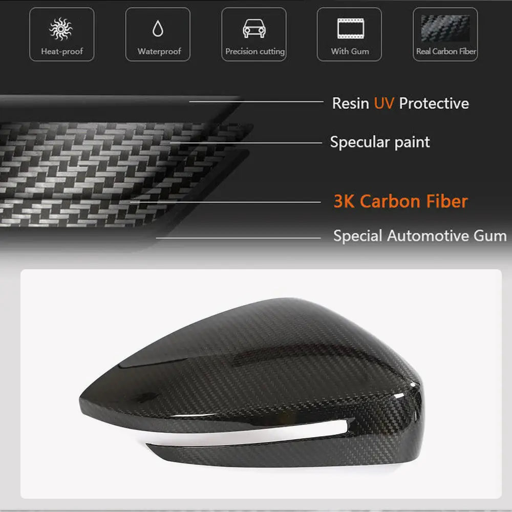 Mirror covers (2021-2024, Carbon) for Zeekr 001 - image 4