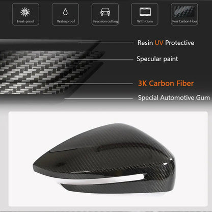 Mirror covers (2021-2024, Carbon) for Zeekr 001 - image 4