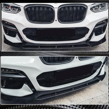 Front bumper lip for original M-Sport 2018-2021, Carbon for BMW X3 G01 2018- - image 4