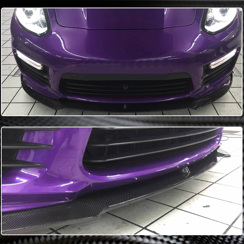 Lip V1 front bumper cover (for Turbo/Turbo S/GTS) for Porsche Panamera 2009-2016 - image 4