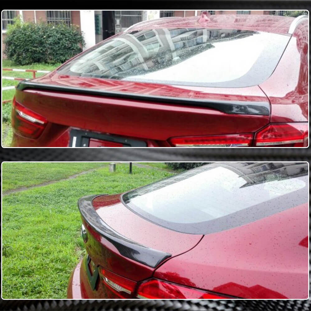 Rear Trunk Spoiler Carbon Fiber V3 for BMW X6 F-16 2014-2019 - image 4