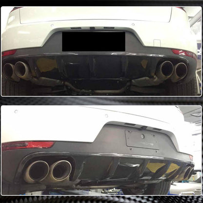 Rear bumper diffuser V1 (2014-2021, Carbon) for Porsche Macan 2014-2024 - image 4