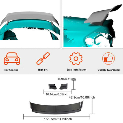 Rear Trunk Spoiler Carbon Fiber V5 for BMW 2 Series G42 2021- - image 4