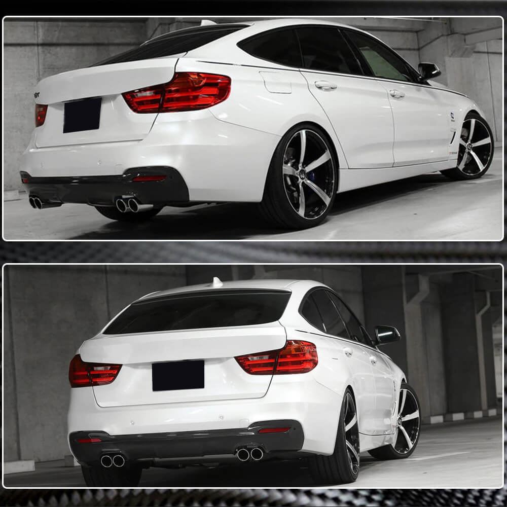 Rear Bumper Diffuser Carbon Fiber V3 (for F34 M-Sport) for BMW 3 series F-30/31/34 2012-2019 - image 4