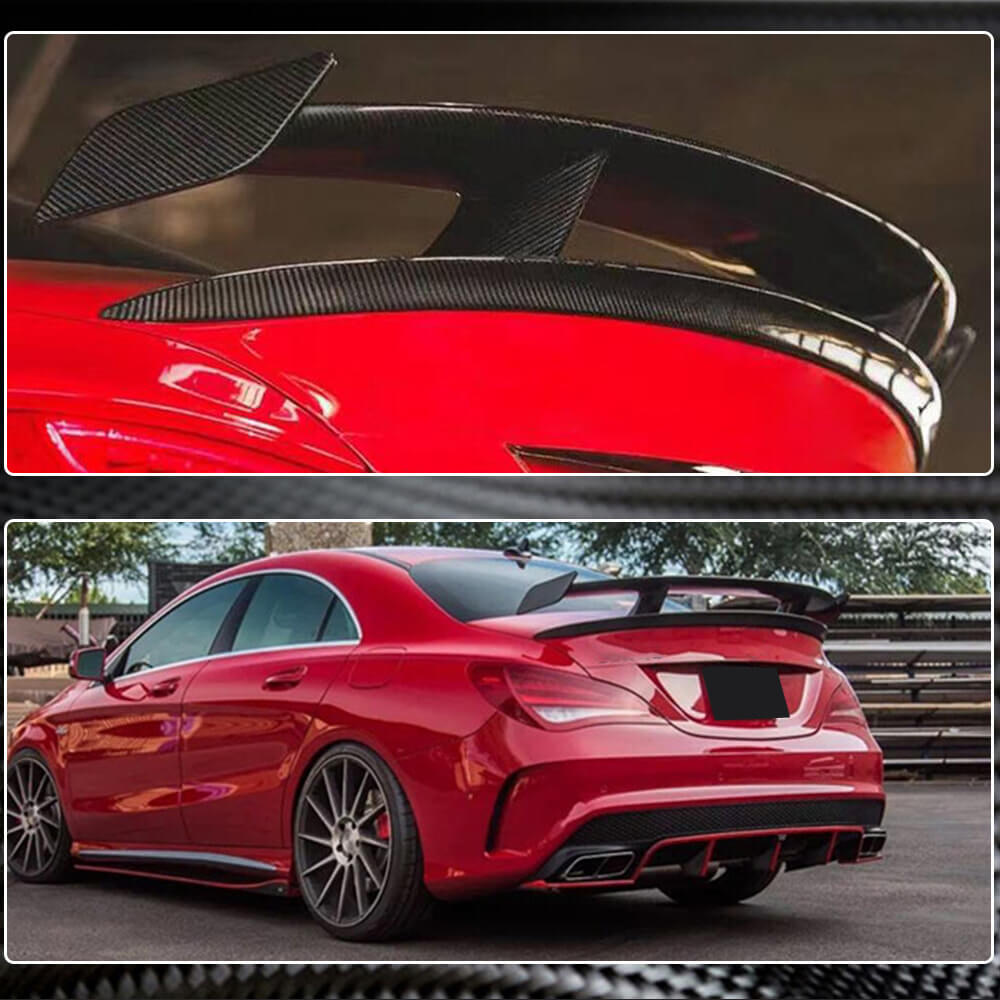 Spoiler V3 (SD, Carbon) for Mercedes CLA C117 2013-2019 - image 4