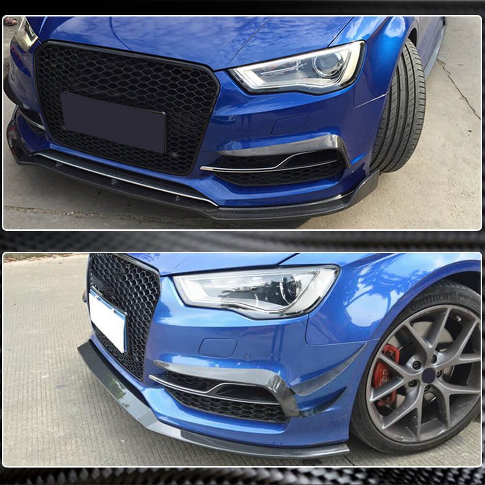 Fog light covers (for S-Line SD 2012-2016, Carbon) for Audi A3 2012-2020 - image 4