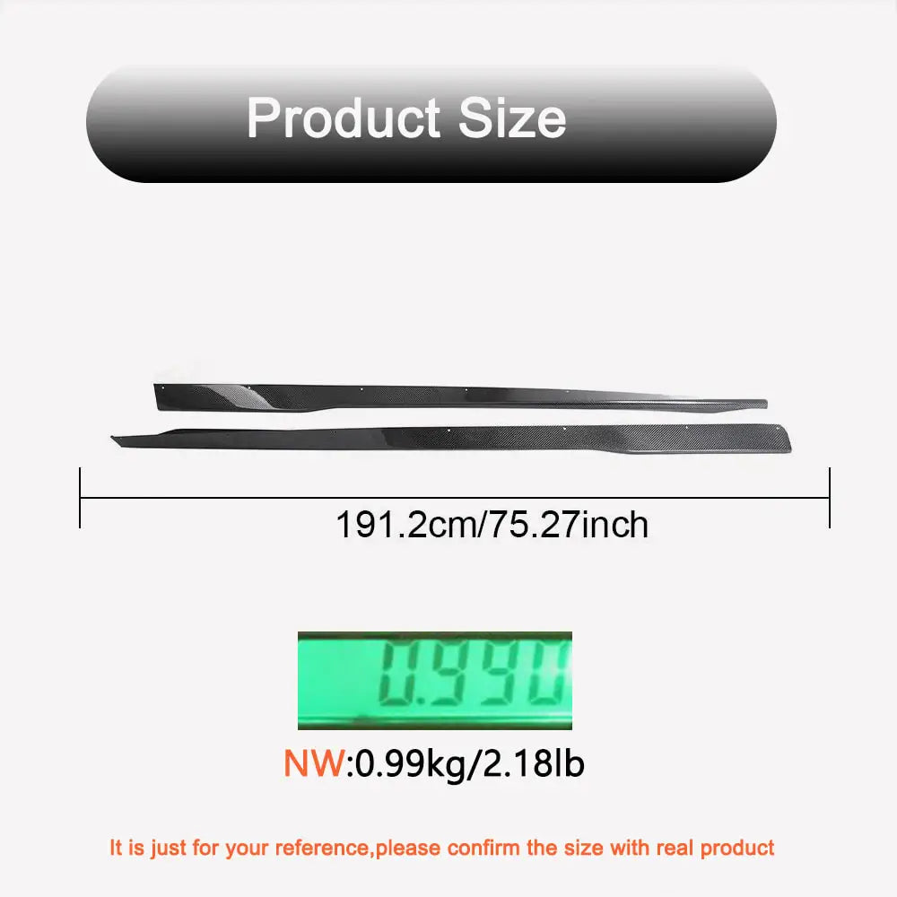 Side sills (Carbon) for Ford Mustang 2024- gg. - image 4