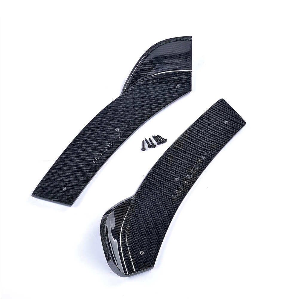 Front Bumper Flap Extensions (for M-Sport, Carbon) for BMW 4 Series F-32 2012-2020 - image 4