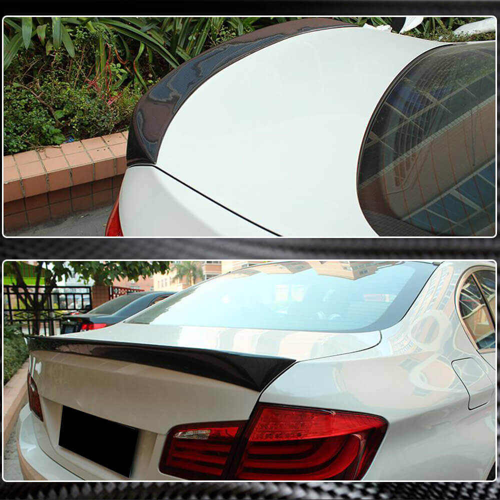 Rear Trunk Spoiler Carbon Fiber V4 (SD) for BMW 5 series F-10/11/07 2010-2016 - image 4