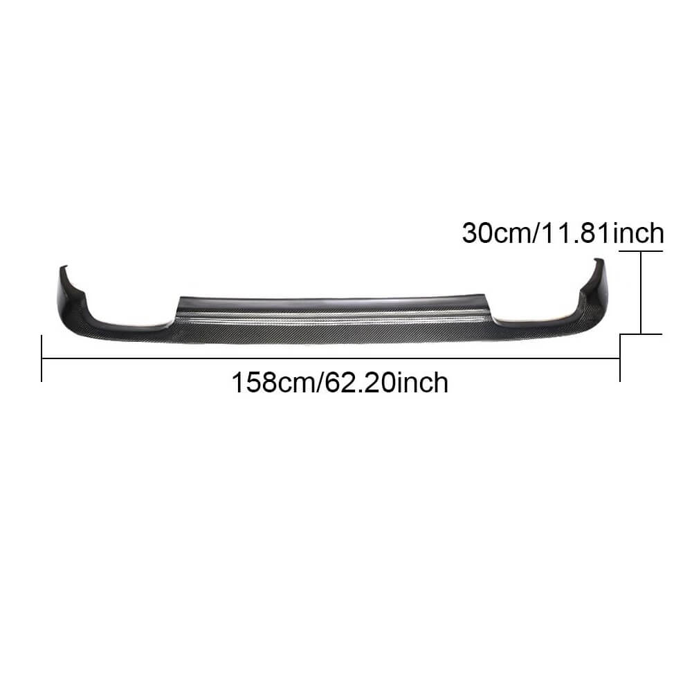 Rear Bumper Diffuser (for Base SD 2010-2013, Carbon) for Mercedes E-сlass W212 2009-2016 - image 4