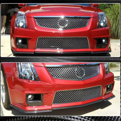 Front Bumper Lip V2 for CTS V Coupe, Carbon for Cadillac CTS 2007-2014 - image 4