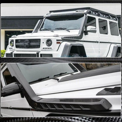 Snorkel (for 2004-2018, 2pcs, Carbon) for Mercedes G class W463 1990-2018 - image 4