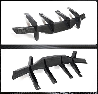 Rear bumper diffuser (2019-2022, Carbon) for Chevrolet Corvette C8 2019- - image 4