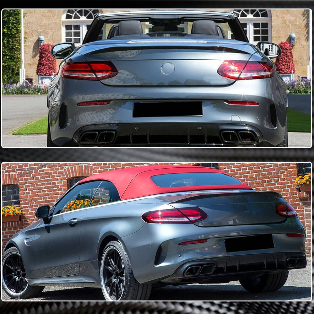 Spoiler (Convertible, Carbon) for Mercedes C-сlass W205 2014-2021 - image 4