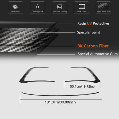 Covers on the front bumper (for GTI HB, Dry carbon) for Volkswagen Golf 8 - image 4