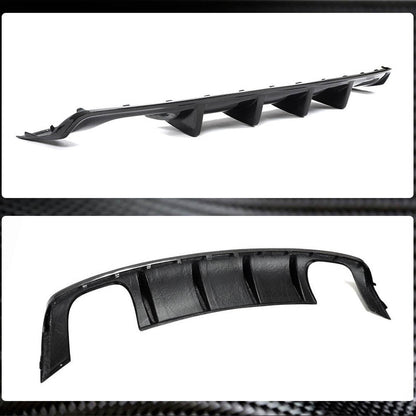 Rear bumper diffuser V3 (for S-Line SD 2012-2016, Carbon) for Audi A3 2012-2020 - image 4