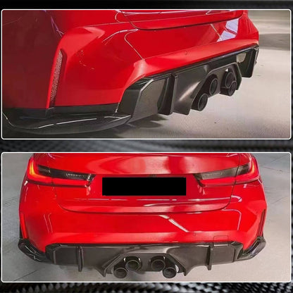 Rear Bumper Diffuser Dry Carbon Fiber V2 (for G82/G83) for BMW 4 series G22/23/26 2020- - image 4