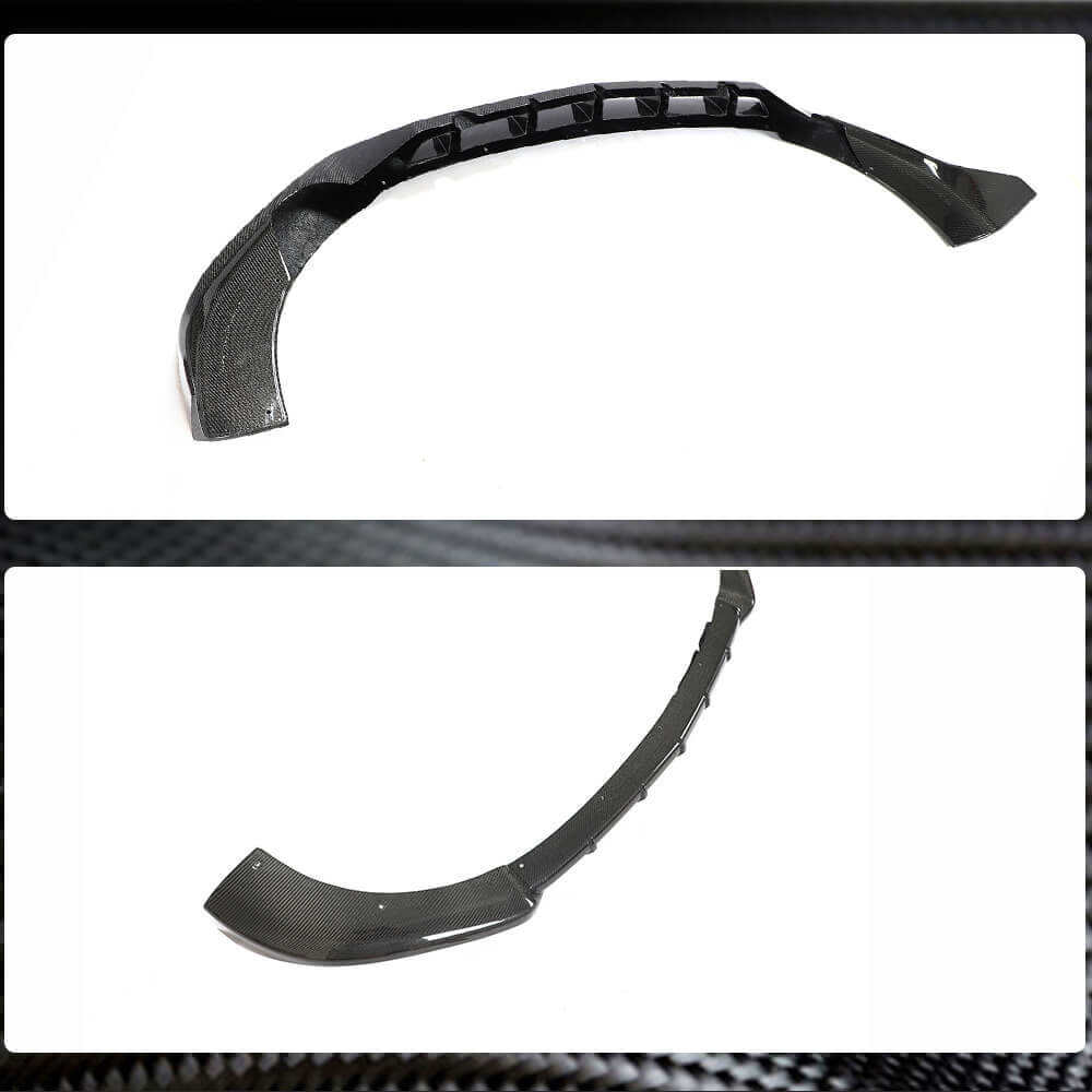 Front Bumper Lip Spoiler (for AMG/AMG-Line, Carbon) for Mercedes GLA H247 2020- - image 4