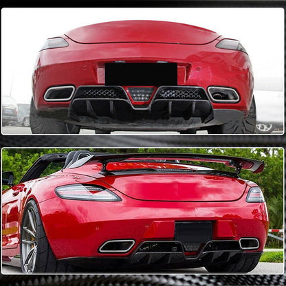 Rear bumper diffuser (Carbon) for Mercedes SLS C197 - image 4