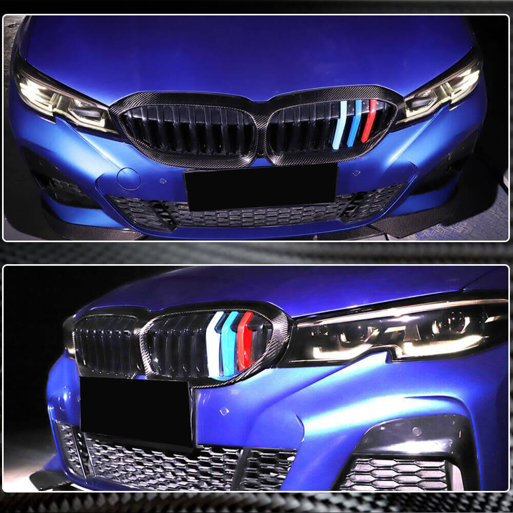 Grille Surround (2018-2022, Carbon) for BMW 3 Series G20/21 2018- - image 4