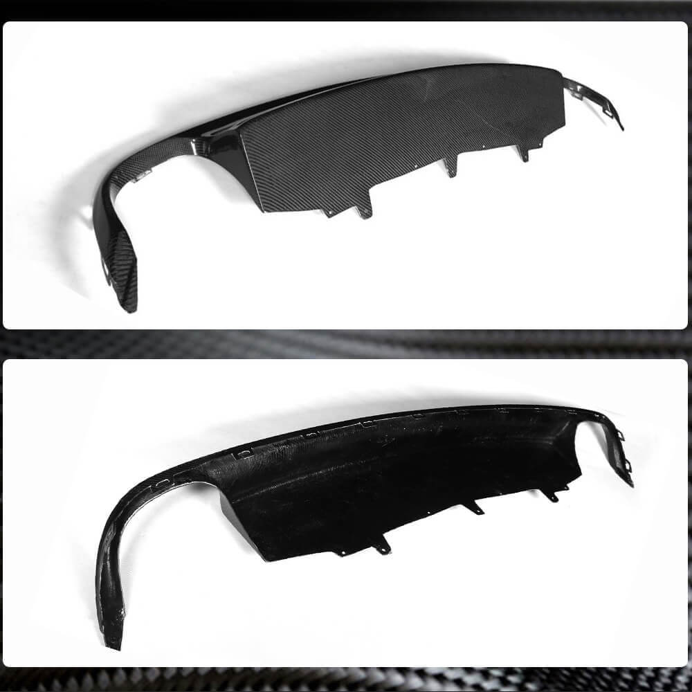 Rear Bumper Diffuser Carbon (for Base 2011-2014) for Audi A6 C7 2011-2017 - image 4