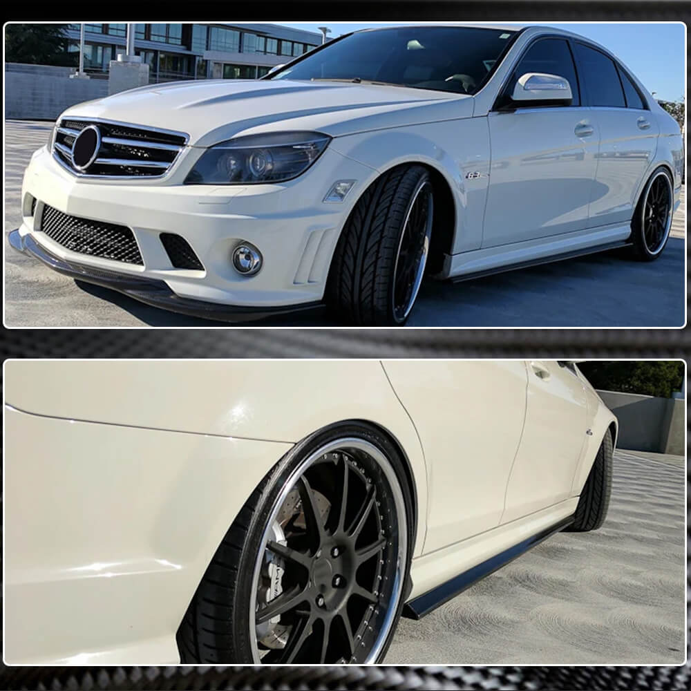 Side Skirts (for AMG SD, Carbon) for Mercedes C-class W204 2007-2015 - image 4